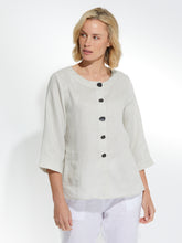 Load image into Gallery viewer, 3/4 Linen Shirt - Stone