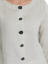 Load image into Gallery viewer, 3/4 Linen Shirt - Stone