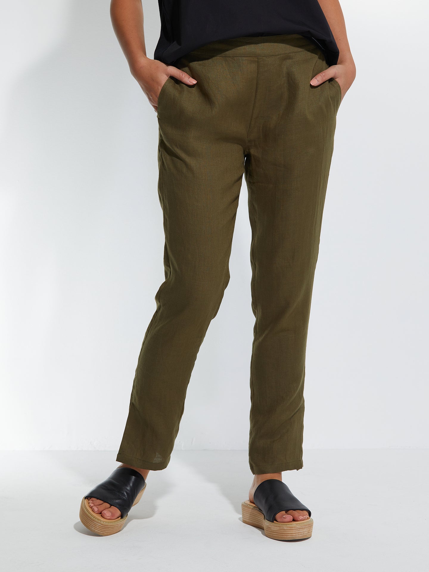 Linen Pant - Khaki