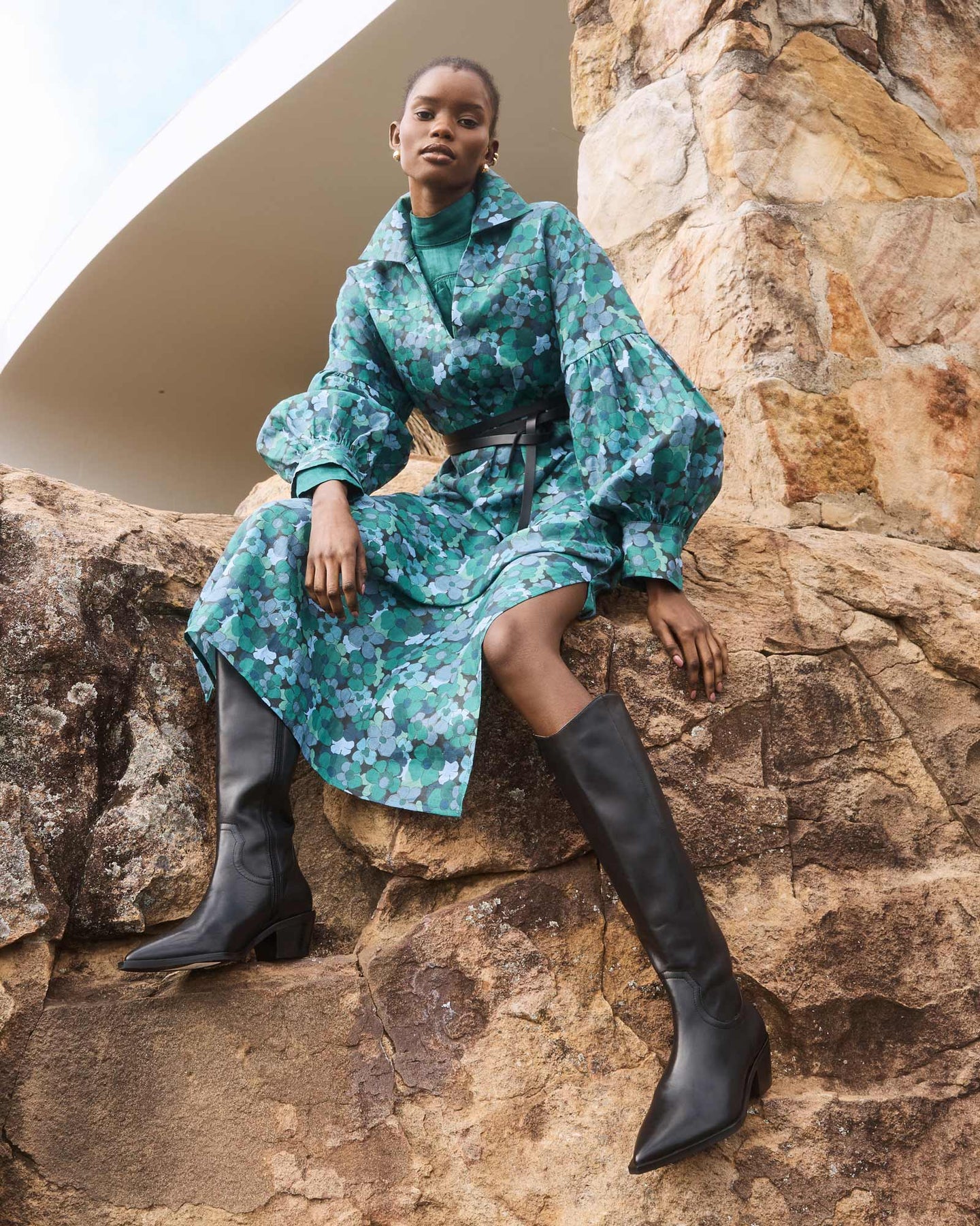Beeline Dress - Juniper Floral