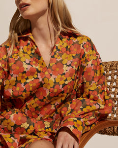 beeline dress sunset floral