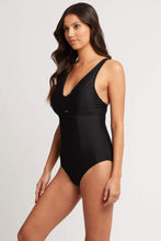 Load image into Gallery viewer, Bella D/Dd Cup One Piece With Macrame Detail | Black