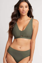 Load image into Gallery viewer, Bella D/Dd Cup Bralette With Macrame Detail | Khaki
