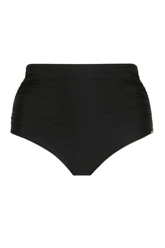 Extra Ruched High Waisted Belly Pant Black