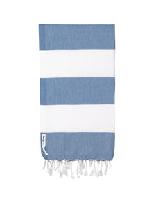 Knotty Capri Turkish Towel | Denim