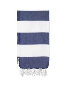 Knotty Capri Turkish Towel | Navy