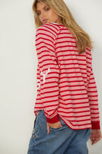 Load image into Gallery viewer, Striped Wild Long Sleeve Tee Red/Pink