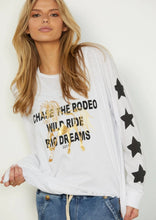 Load image into Gallery viewer, White Rodeo Long Sleeve Tee