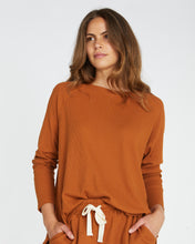 Load image into Gallery viewer, Raglan Waffle Sweat | Red Earth