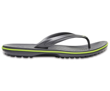 Load image into Gallery viewer, Crocband Flip Graphite / Volt Green