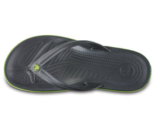 Load image into Gallery viewer, Crocband Flip Graphite / Volt Green