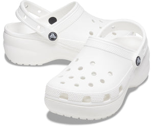 Classic Platform Clog - White