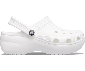 Classic Platform Clog - White