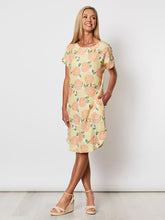 Load image into Gallery viewer, Citrus Print Linen Dress