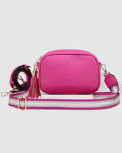 Load image into Gallery viewer, Jacinta Metallic Fuschia Crossbody Bag