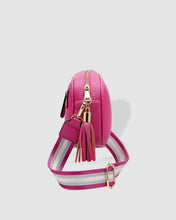 Load image into Gallery viewer, Jacinta Metallic Fuschia Crossbody Bag
