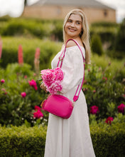 Load image into Gallery viewer, Jacinta Metallic Fuschia Crossbody Bag