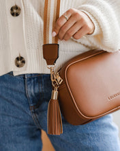 Load image into Gallery viewer, Jacinta Tan Metallic Crossbody Bag