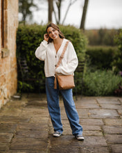 Load image into Gallery viewer, Kasey Camel Stripe Crossbody Bag