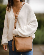 Load image into Gallery viewer, Kasey Camel Stripe Crossbody Bag