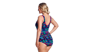 Zip Front One Piece | Feather Duster