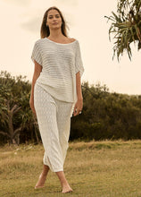 Load image into Gallery viewer, Kauai Pointelle Pant-Pearl