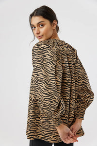 Quinn Top - Tiger Stripe