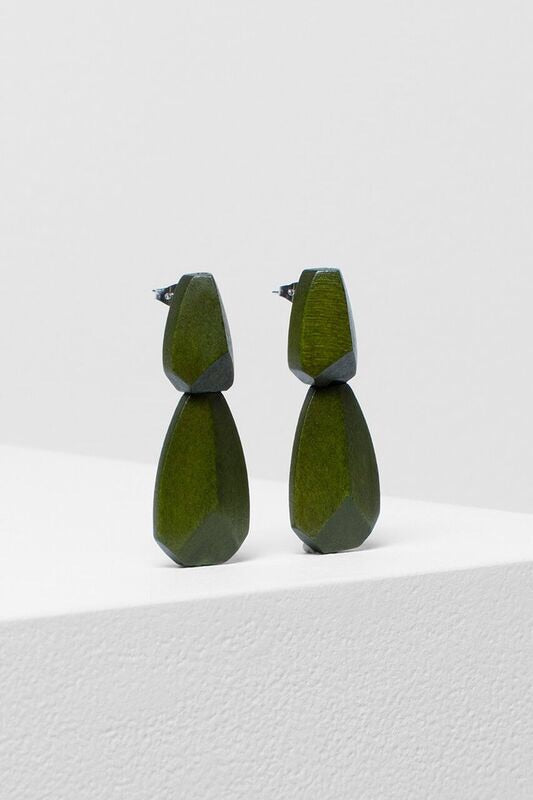 Sunne Drop Earring | Olive