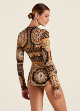 Load image into Gallery viewer, Giava Ruched Long Sleeve One Piece