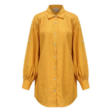 Load image into Gallery viewer, Billie Linen Shirt Dress - sunflower