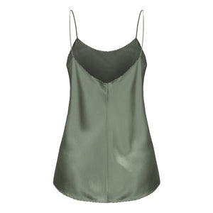 Eva Silk Cami - Khaki