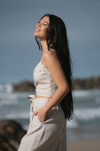 Load image into Gallery viewer, Lila Linen Cami - Oatmeal