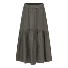 Load image into Gallery viewer, Lola Linen Skirt - Khaki