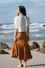 Load image into Gallery viewer, Mila Linen Top - Ivory