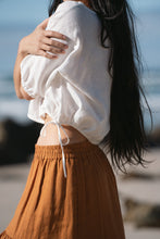Load image into Gallery viewer, Mila Linen Top - Ivory