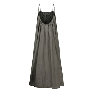 Olive Linen Dress - Khaki