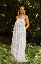 Load image into Gallery viewer, Olive Linen Dress - Polka Dot