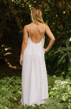 Load image into Gallery viewer, Olive Linen Dress - Polka Dot