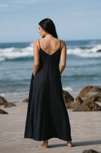 Load image into Gallery viewer, Zoe Linen Dress - Navy
