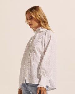 Linger top - porcelain