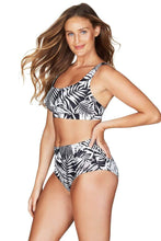 Load image into Gallery viewer, Crop Tank Swim Top | Black