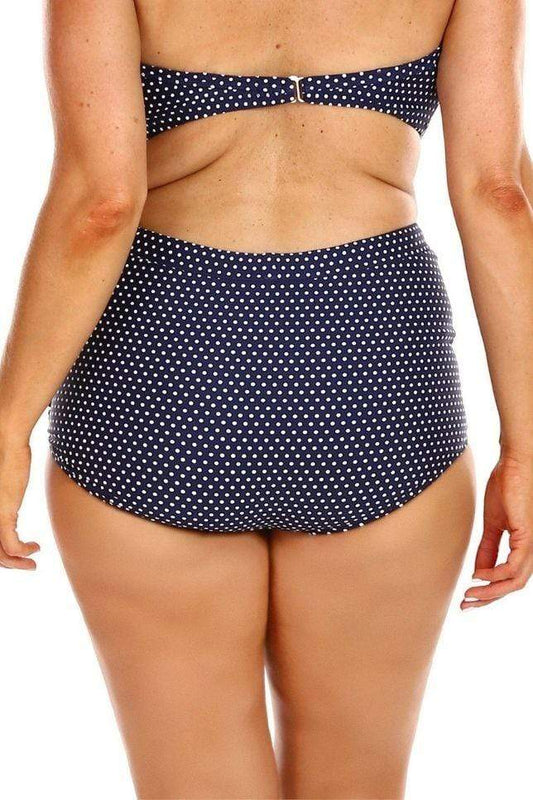 Retro Skirted Pant | Navy Dots