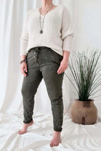 Load image into Gallery viewer, Casual Tencel Joggers - Olive