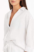 Load image into Gallery viewer, Tidal Linen Kyoto Shirt - White