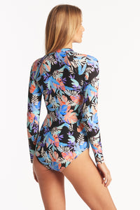 Botanica Long Sleeved One Piece - Black