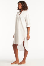 Load image into Gallery viewer, Crystal Overshirt - White