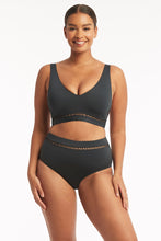Load image into Gallery viewer, Lola Shimmer High Waist Pant - Charcoal