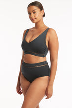 Load image into Gallery viewer, Lola Shimmer High Waist Pant - Charcoal