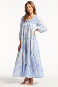 Sails Boho Dress - blue