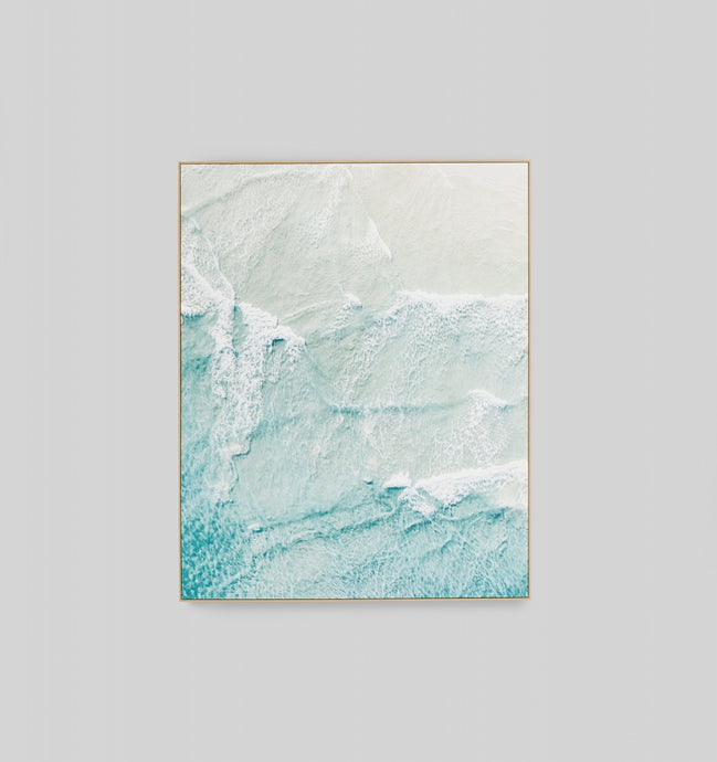 Windswept Waves Framed Canvas